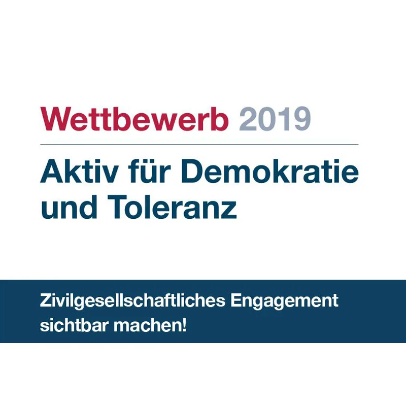 Wettbewerb 2019 Aktiv fuer Demokratie und Toleranz Logo für Hoffnungsträger